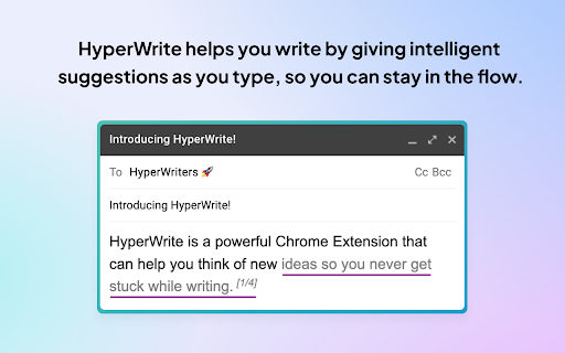 HyperWrite: AI Autocomplete App screenshot