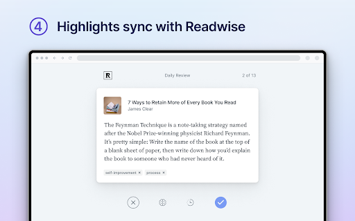 Readwise Highlighter screenshot