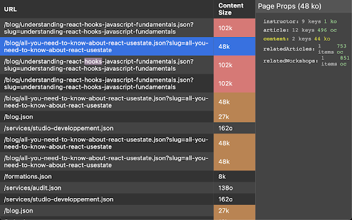 Next DevTools screenshot