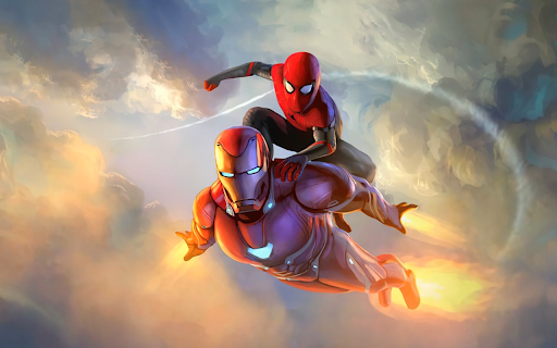 Spider Man and Iron Man HD Live Wallpaper screenshot