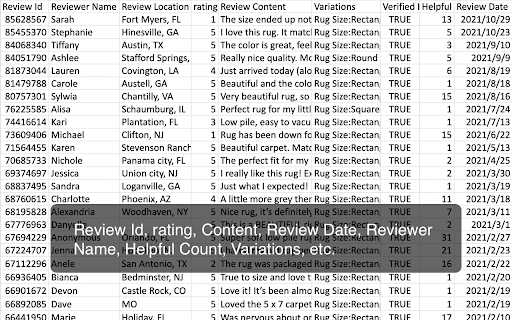 Wayfair review collection screenshot