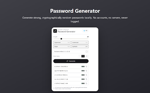 Password Generator screenshot