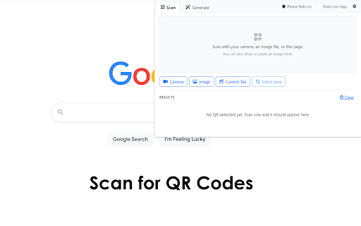 QR Code Scanner for Chrome™ screenshot
