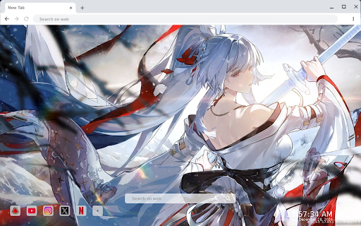 Hiyuki Silent Snowstorm (Wuthering Waves) Live Wallpaper screenshot