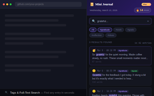 Mini Journal - Quick Daily Notes screenshot