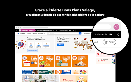Alerte Bons Plans Cashback Valege MyClub screenshot