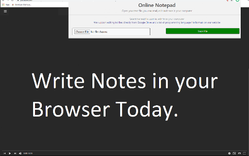 Online Notepad screenshot