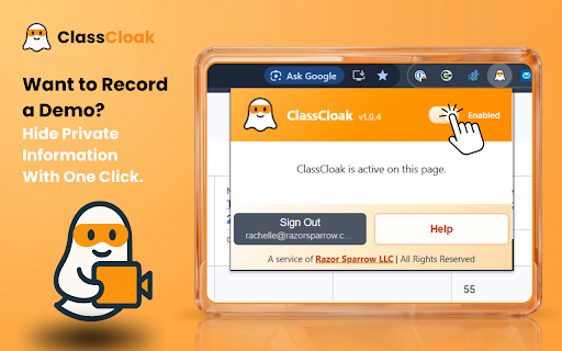 ClassCloak - Protect Student Privacy screenshot