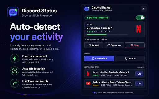 Discord Status screenshot