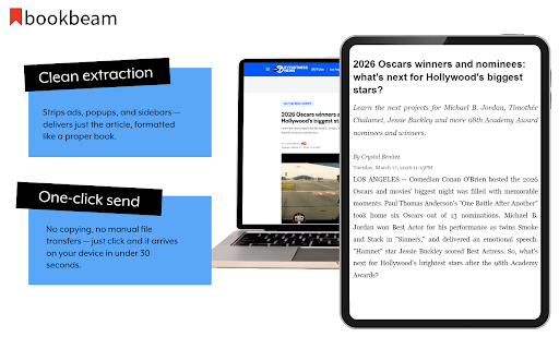Bookbeam — Send to E-ink Reader screenshot