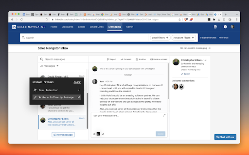Sales Stack - Lead Engager screenshot
