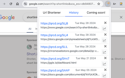 Url Shortener for Google Chrome™ screenshot