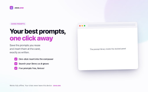Le Chat Suite · File Chats, Save Prompts, Export Markdown screenshot