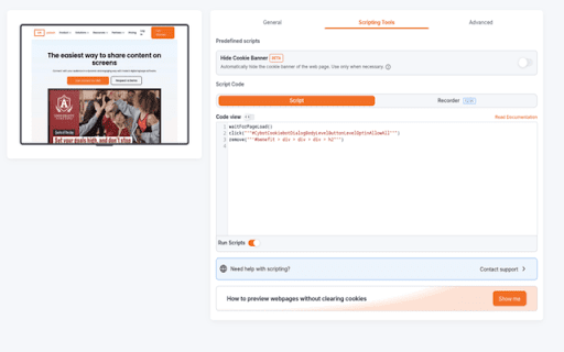 Yodeck Record Extension screenshot