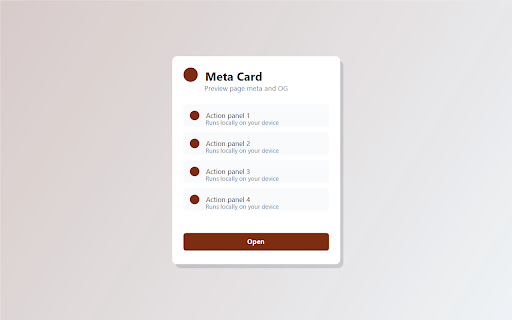 Meta Card screenshot