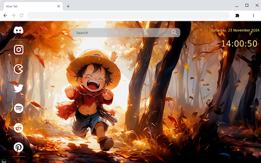 One Piece Luffy in Autumn screenshot