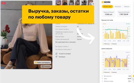 МАЯК - бесплатная аналитика маркетплейсов Wildberries и OZON screenshot