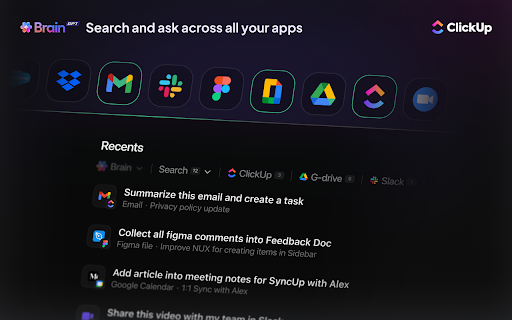ClickUp: Talk to AI in Any Tab: ChatGPT, Gemini & Claude + Voice Dictation screenshot