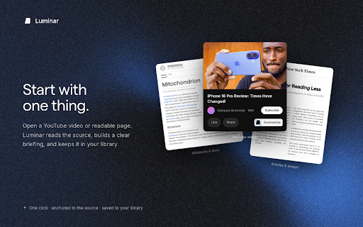 Luminar: Your Reading System screenshot