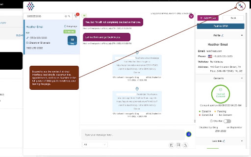 SMAI Click2Engage screenshot
