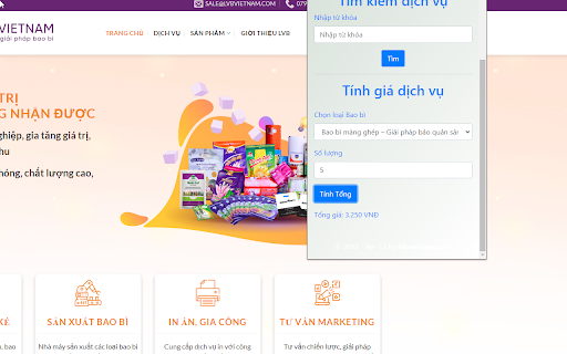 Bao bì trọn gói - Lvb Việt Nam screenshot