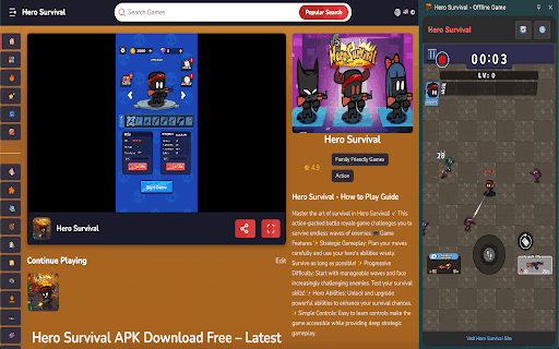 Hero Survival - Offline Game screenshot