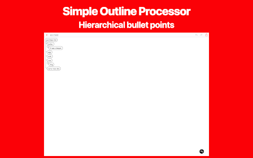 BulletsMind - Simple Outliner screenshot