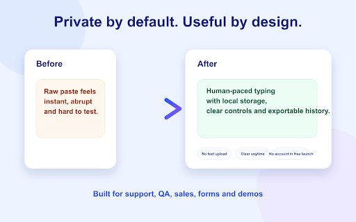 TypeFlow Human Typer screenshot