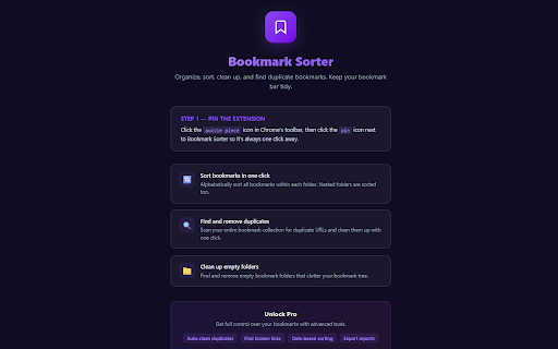 Bookmark Sorter screenshot