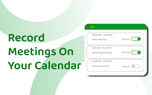 Meetingtor: Record online meetings screenshot