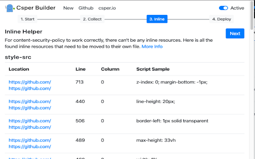 Content Security Policy (CSP) Generator screenshot