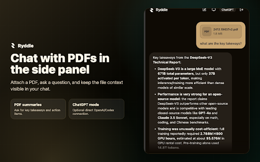 Ryddle AI: Chat with Webpages & PDFs screenshot