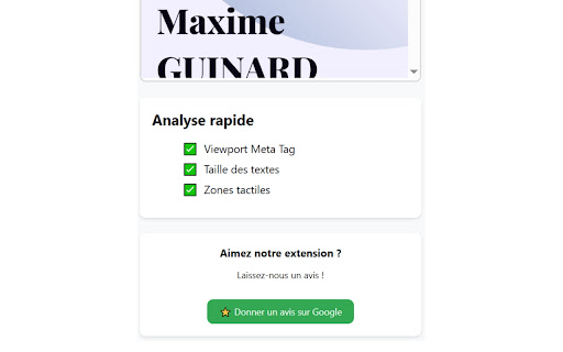 Mobile-Friendly Tester screenshot