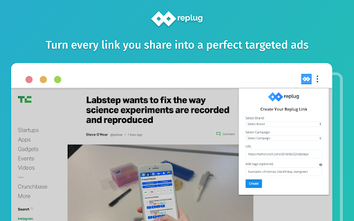 Replug | URL Shortener & Links Management screenshot