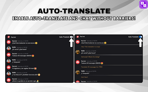 Discord web translator screenshot