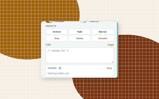 Page Tailor screenshot