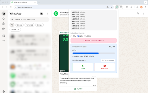 Number Checker for WhatsApp – Validate, Search & Lookup screenshot