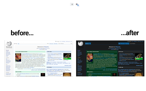 Night Mode for Wikipedia screenshot