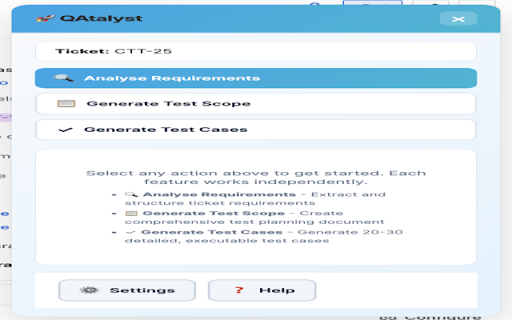 QAtalyst - AI Test Case Generator screenshot