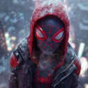 Ender Miles Morales Snow Time Live Spiderman Wallpaper icon