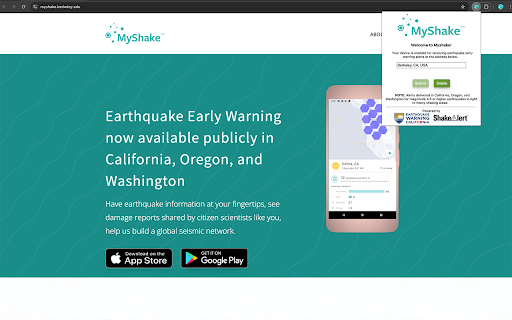 MyShake Earthquake Alerts screenshot