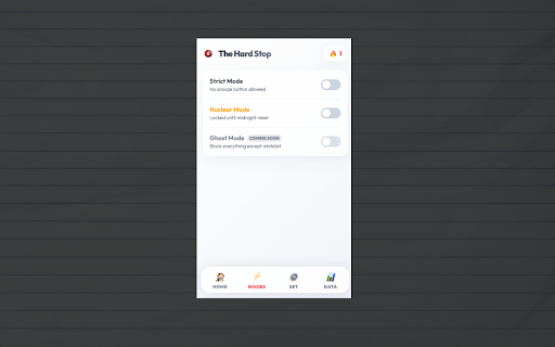 The Hard Stop — Stop Distractions & Block Sites screenshot