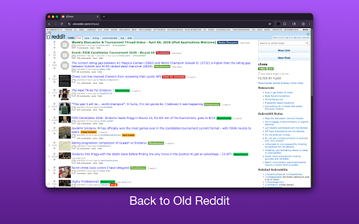 Yesterday For Old Reddit screenshot