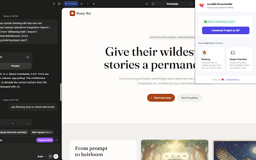 Lovable Project Downloader screenshot