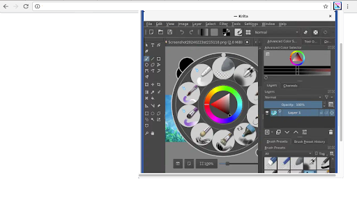 Krita graphics editor screenshot