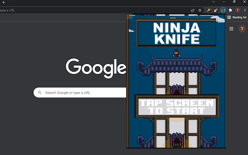 Ninja Knife on Chrome screenshot