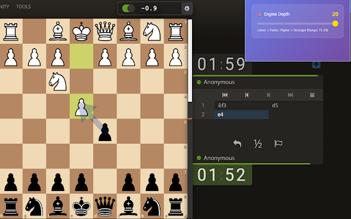Chess.com & Lichess Stockfish Evaluator screenshot