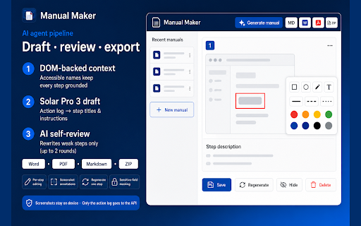 Manual Maker: Screen Recording to User Guide screenshot