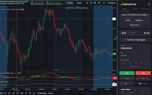 AI Trading Simulator by simul8or screenshot