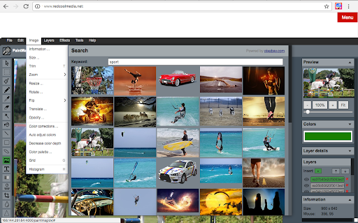 Image editor PaintMagick for photos screenshot